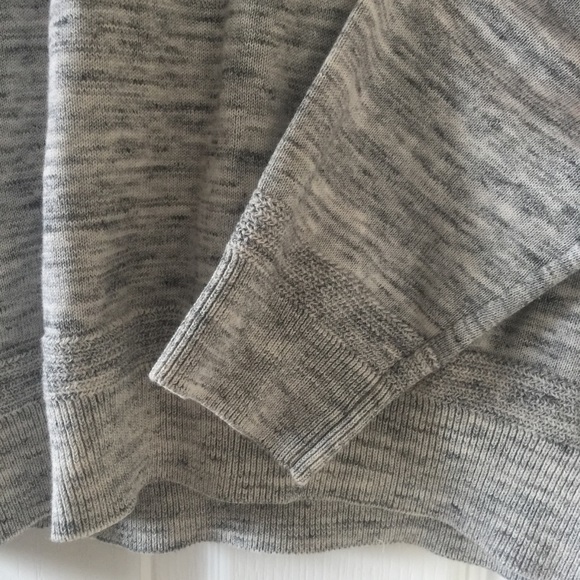 H&M speckled grey shawl collar sweater - sz M - Picture 4 of 7